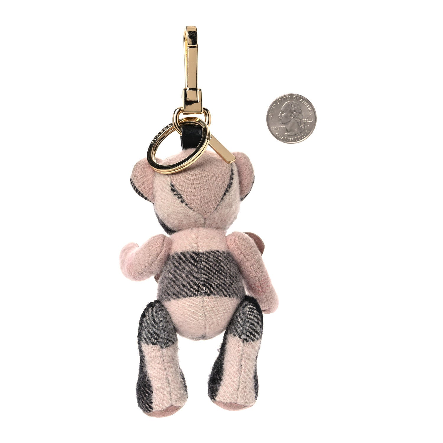Burberry Cashmere House Check Thomas Rucksack Bear Bag Charm Ash Rose 2 of 8