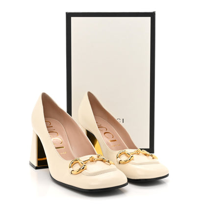 Gucci Malaga Kid Horsebit 75mm Pumps 40 Mystic White 10 of 10