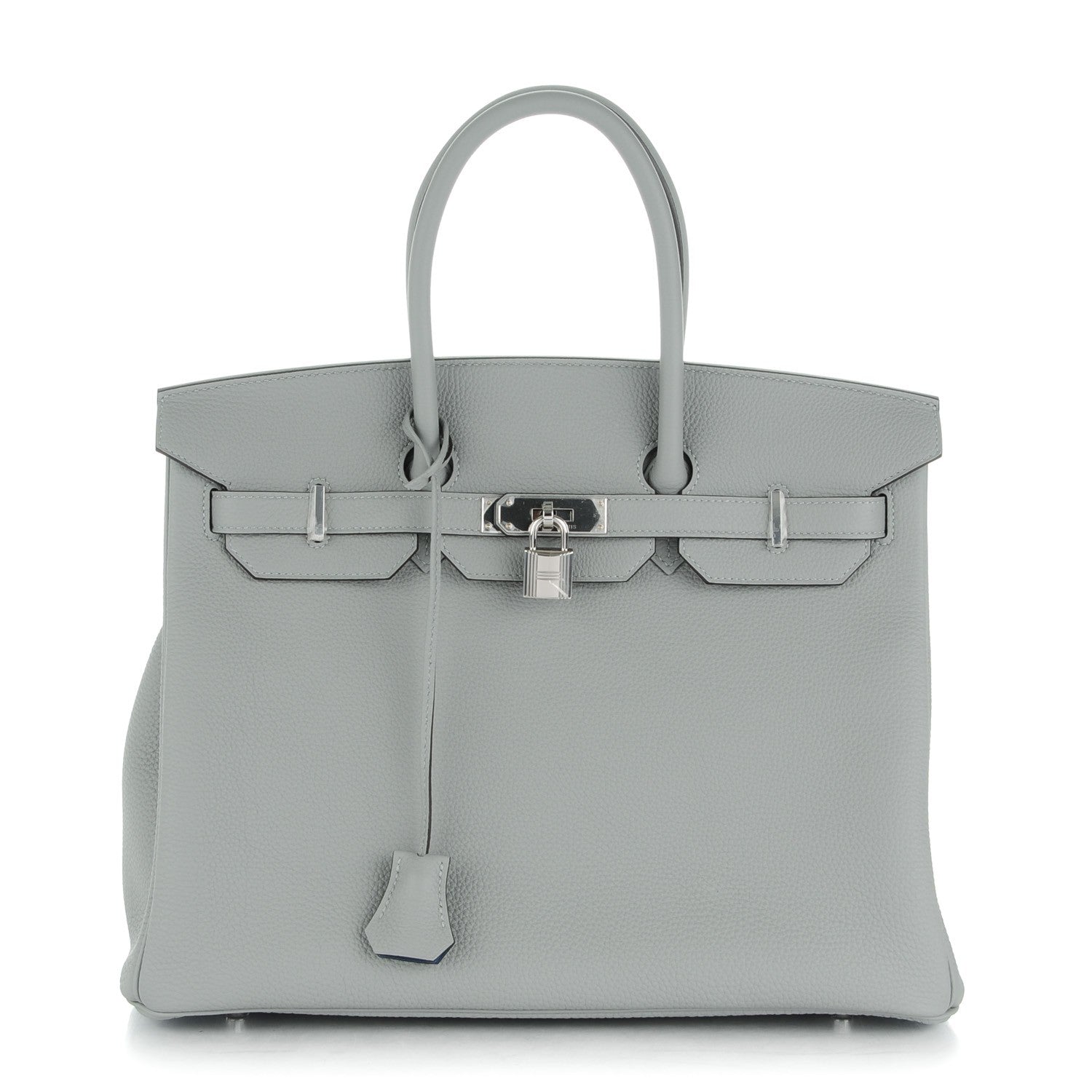 Hermes Togo Birkin 35 Gris Mouette Bleu Agate 1 of 24