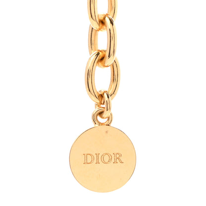 Christian Dior Metal Danseuse Etoile Chain Choker Necklace Gold 4 of 4