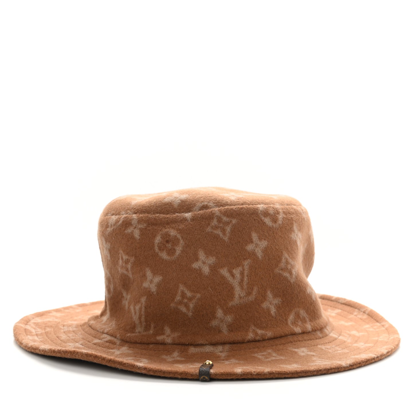 Wool Monogram Carry On Bob Bucket Hat S Beige