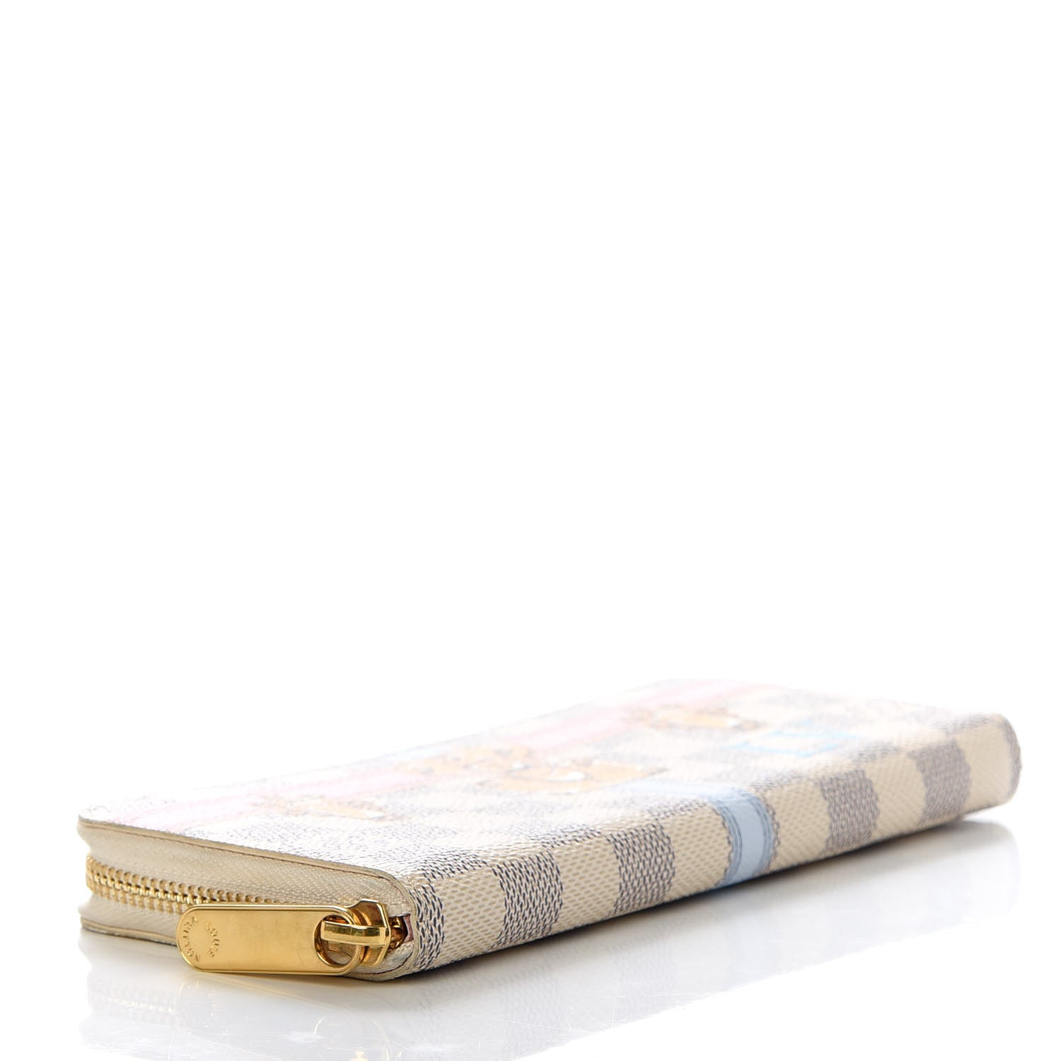 Louis Vuitton Damier Azur Summer Trunks Clemence Wallet 4 of 7
