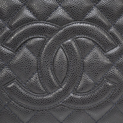 Chanel Caviar Petit Shopping Tote PST Navy 9 of 13