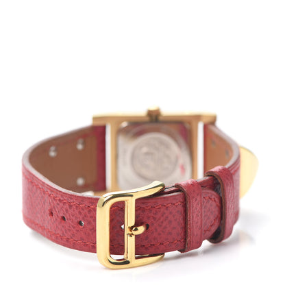 Hermes Stainless Steel Courchevel 23mm Medor Quartz Watch Rouge 3 of 6