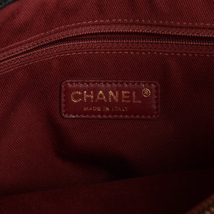 Chanel Glazed Caviar Quilted Small Shiva Tote Black 6 of 7