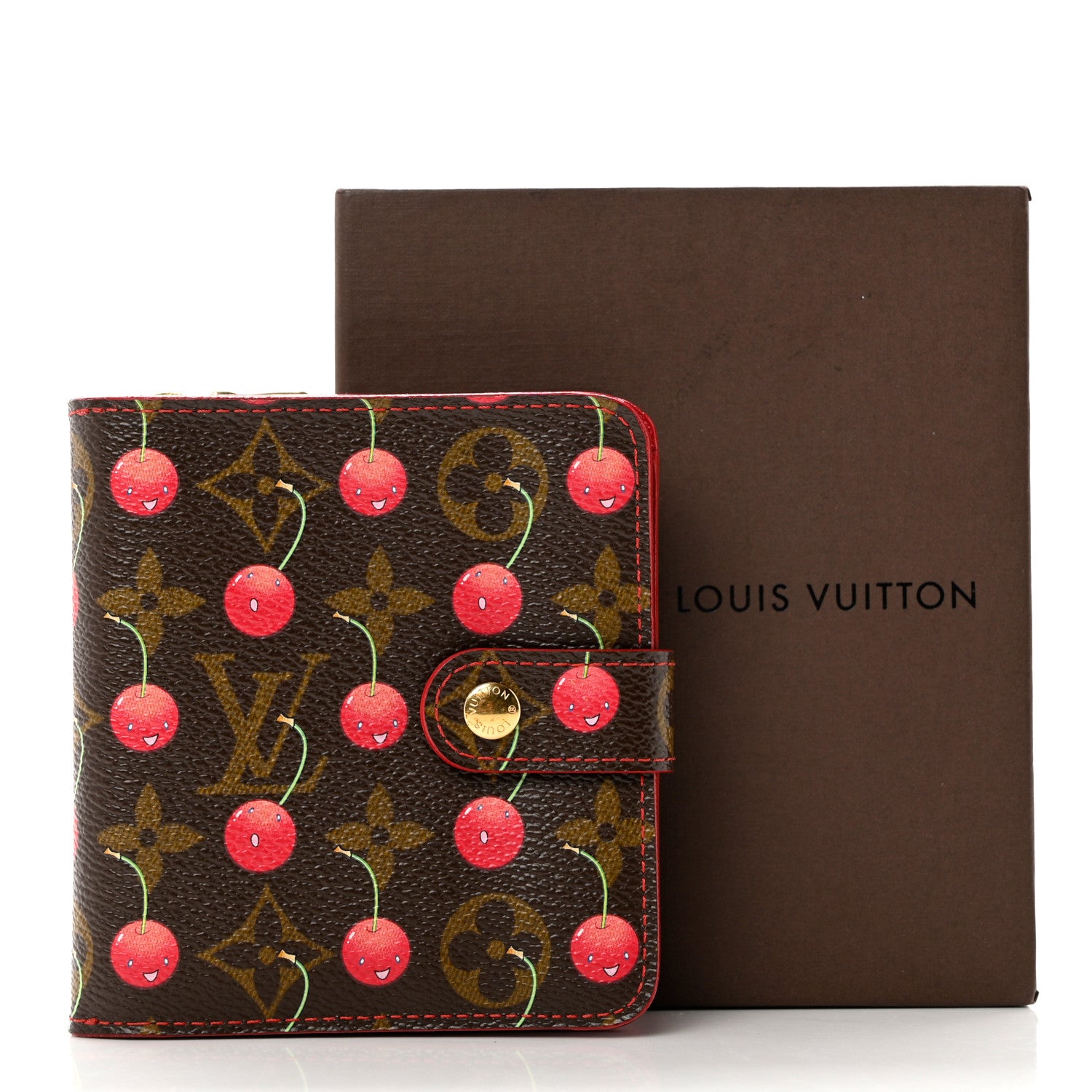 Louis Vuitton Monogram Cerises Compact Zippe Wallet 7 of 7