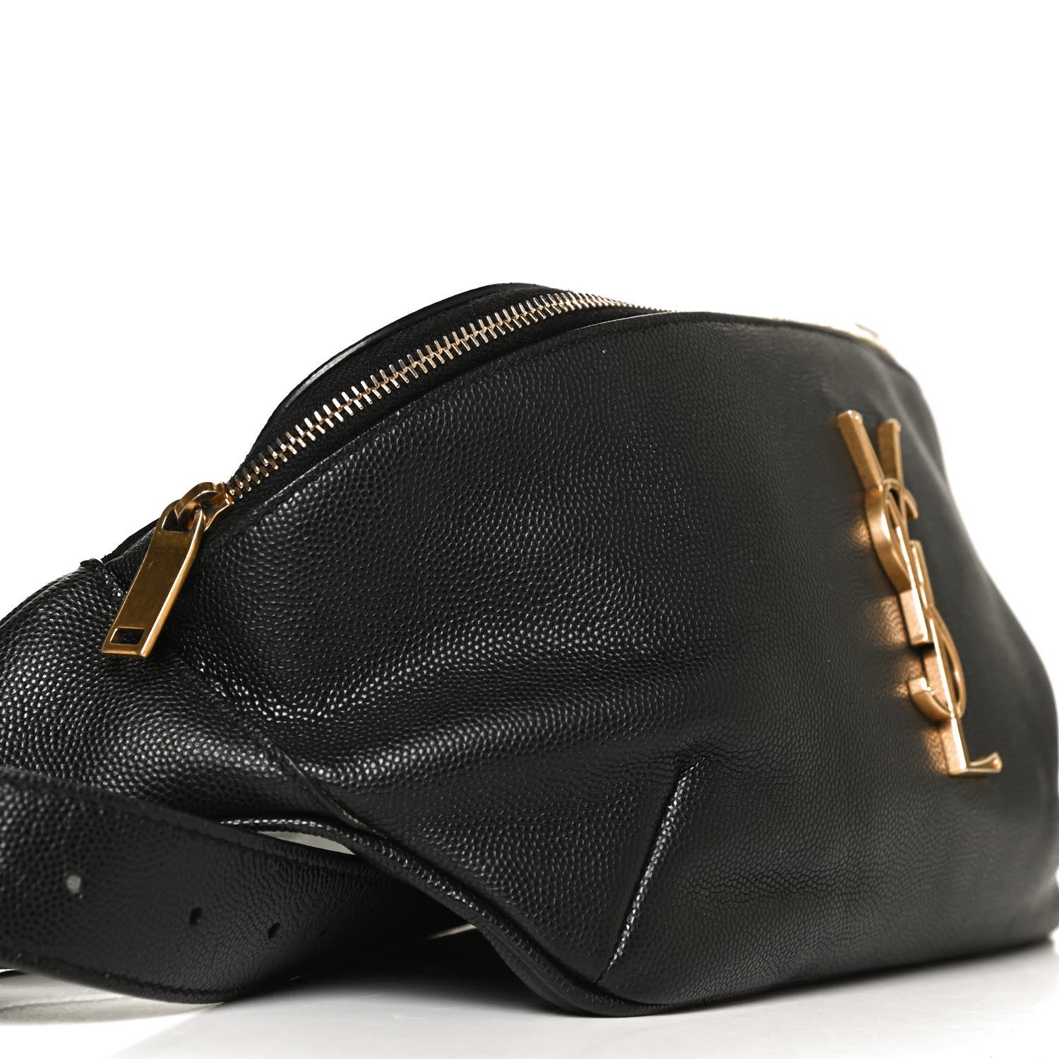 Saint Laurent Grain De Poudre Monogram Belt Bag Black 8 of 11