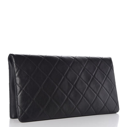 Chanel Calfskin Quilted CC Clutch Black 3 of 9