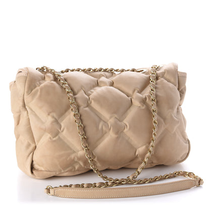 Chanel Iridescent Calfskin Quilted Small Chesterfield Flap Light Beige 4 of 17