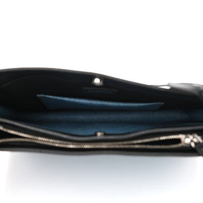 Balenciaga Denim Pochette Crossbody Bag Blue 5 of 9