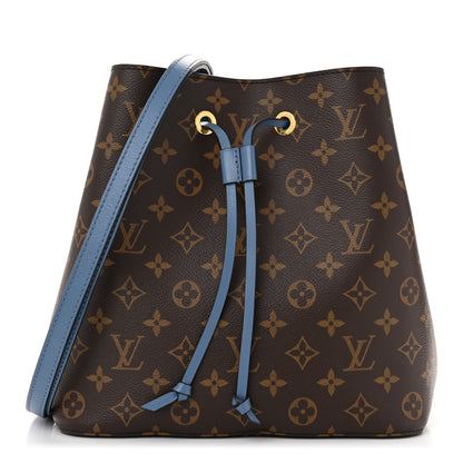 Louis Vuitton Monogram Neonoe MM Blue Jean 1 of 10