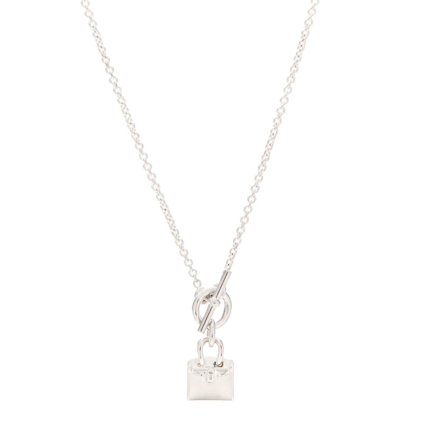 Sterling Silver Birkin Amulette Pendant Necklace