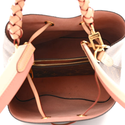 Louis Vuitton Monogram Braided Neonoe MM Peach Cream 5 of 11