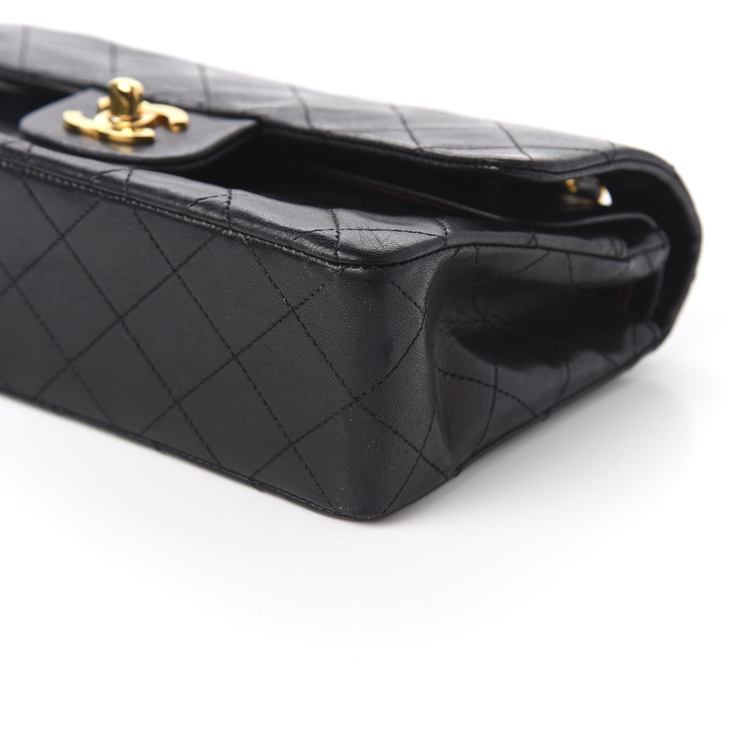 Chanel Lambskin Quilted Small Double Flap Black 7 of 12