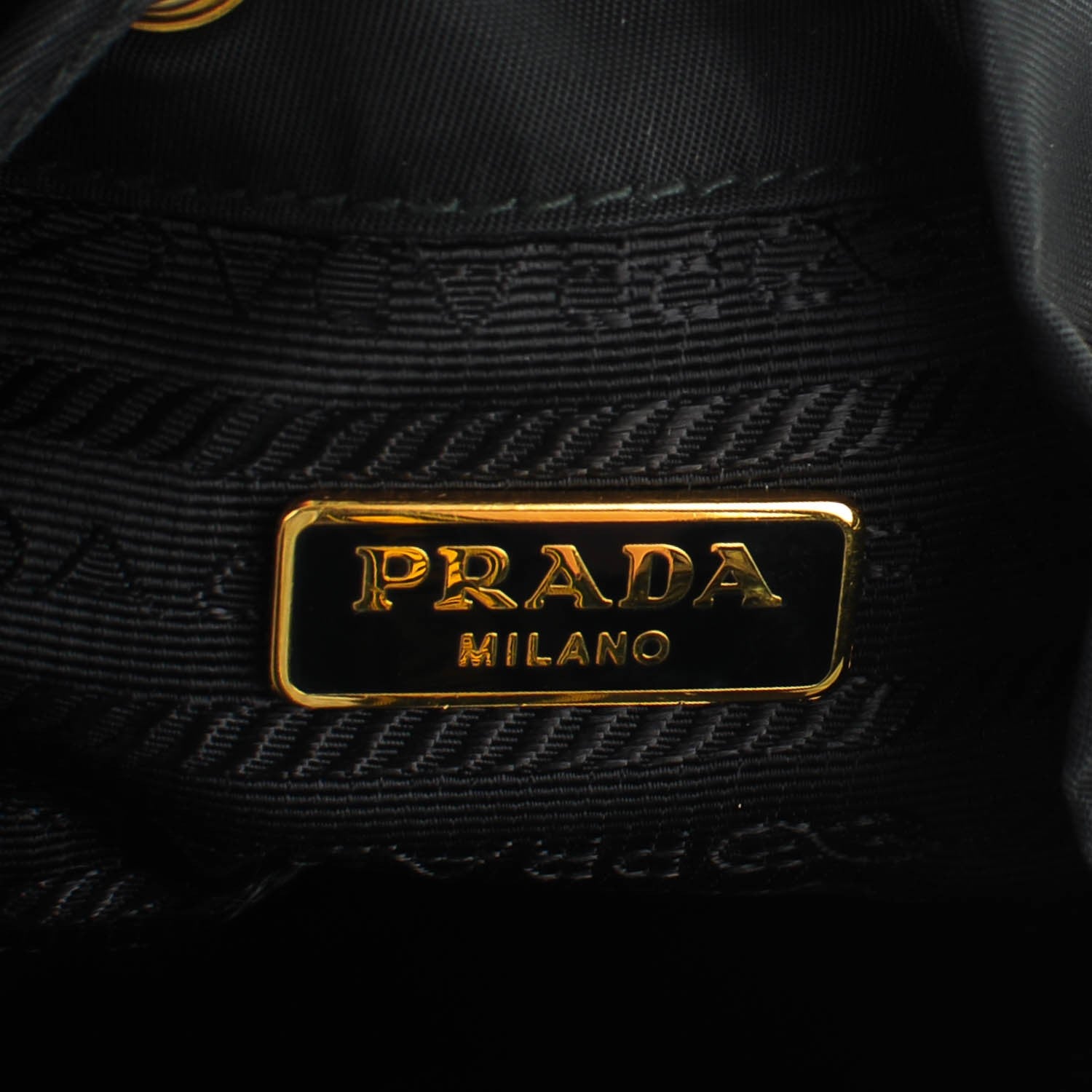 Prada Saffiano Tessuto Nylon Mini Bucket Crossbody Bag Black 6 of 8