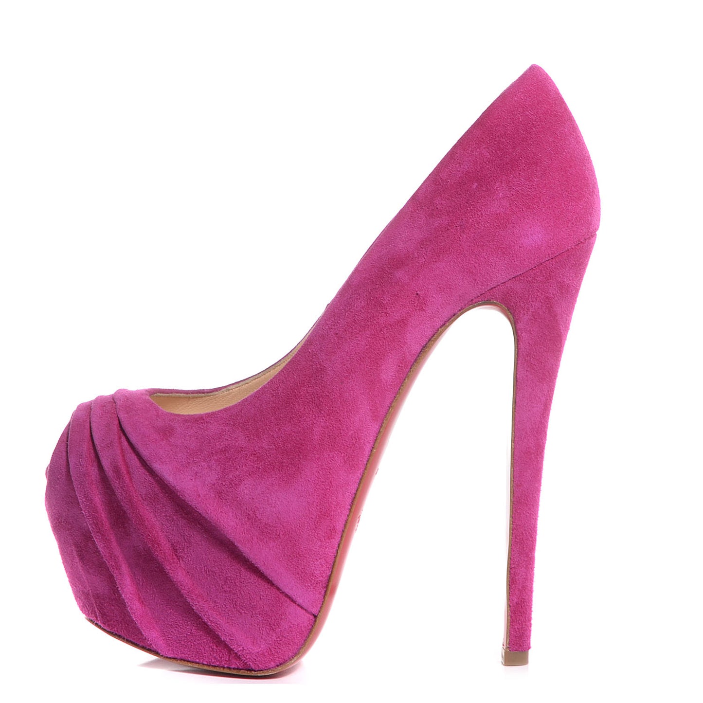 Suede Drapesse 160 Pumps 37.5 Grenadine