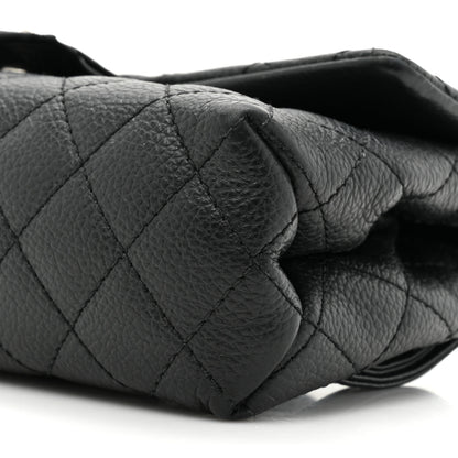 Chanel Grained Calfskin Quilted 2.55 Reissue Flap Belt Bag Clutch Black 8 of 16