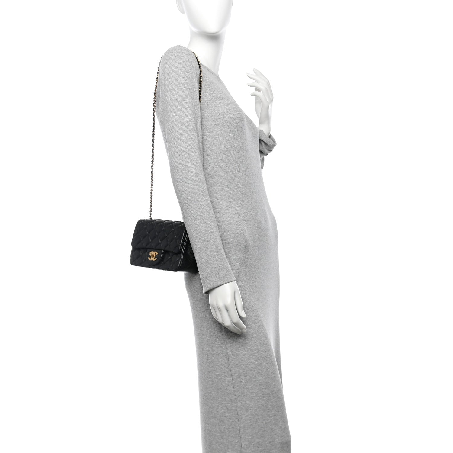 Chanel Lambskin Quilted Mini Pearl Crush Flap Black 3 of 25