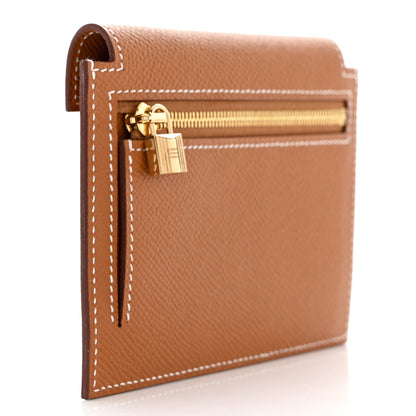 Hermes Epsom Kelly Pocket Compact Wallet Gold 3 of 8