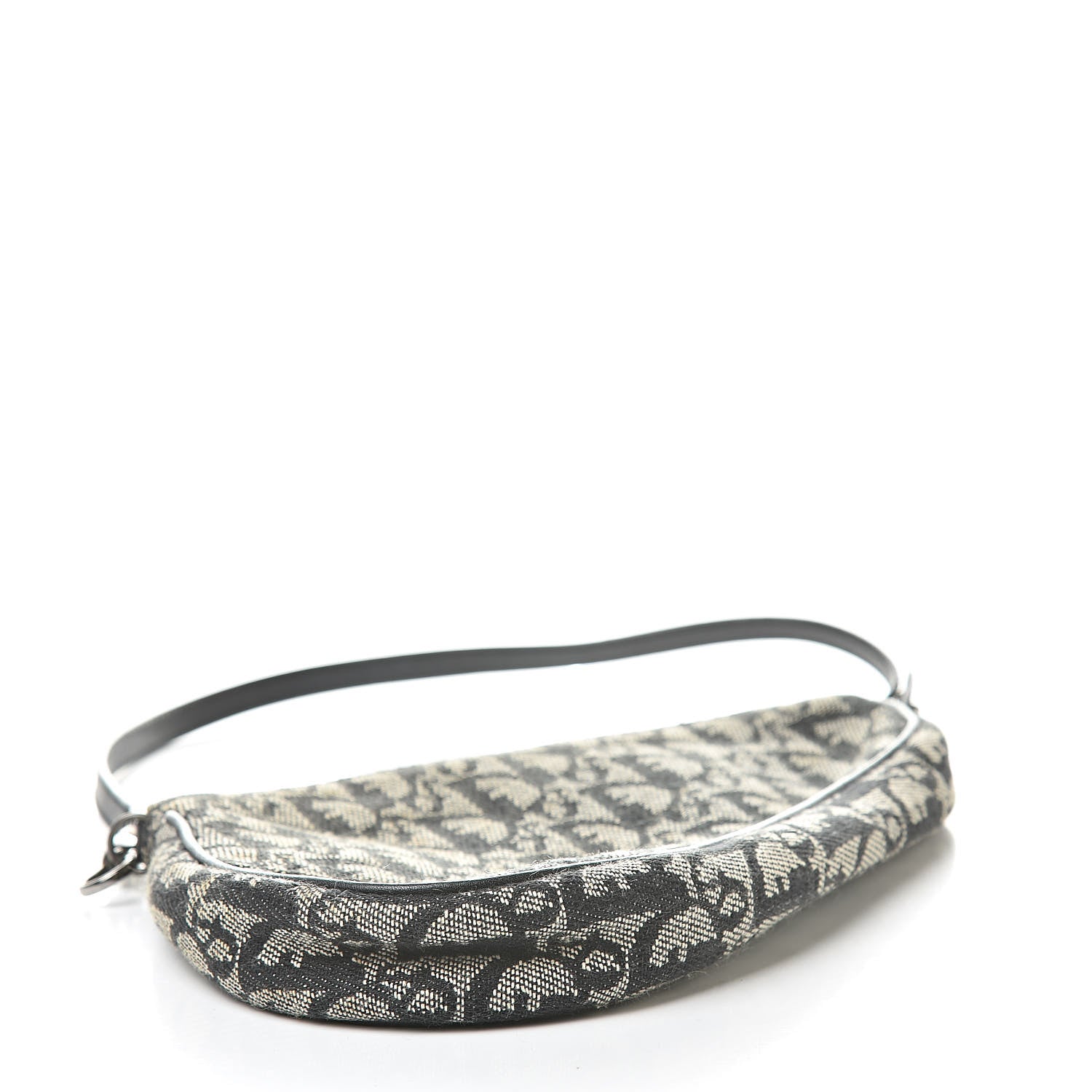 Christian Dior Monogram Mini Saddle Pochette Black 4 of 12