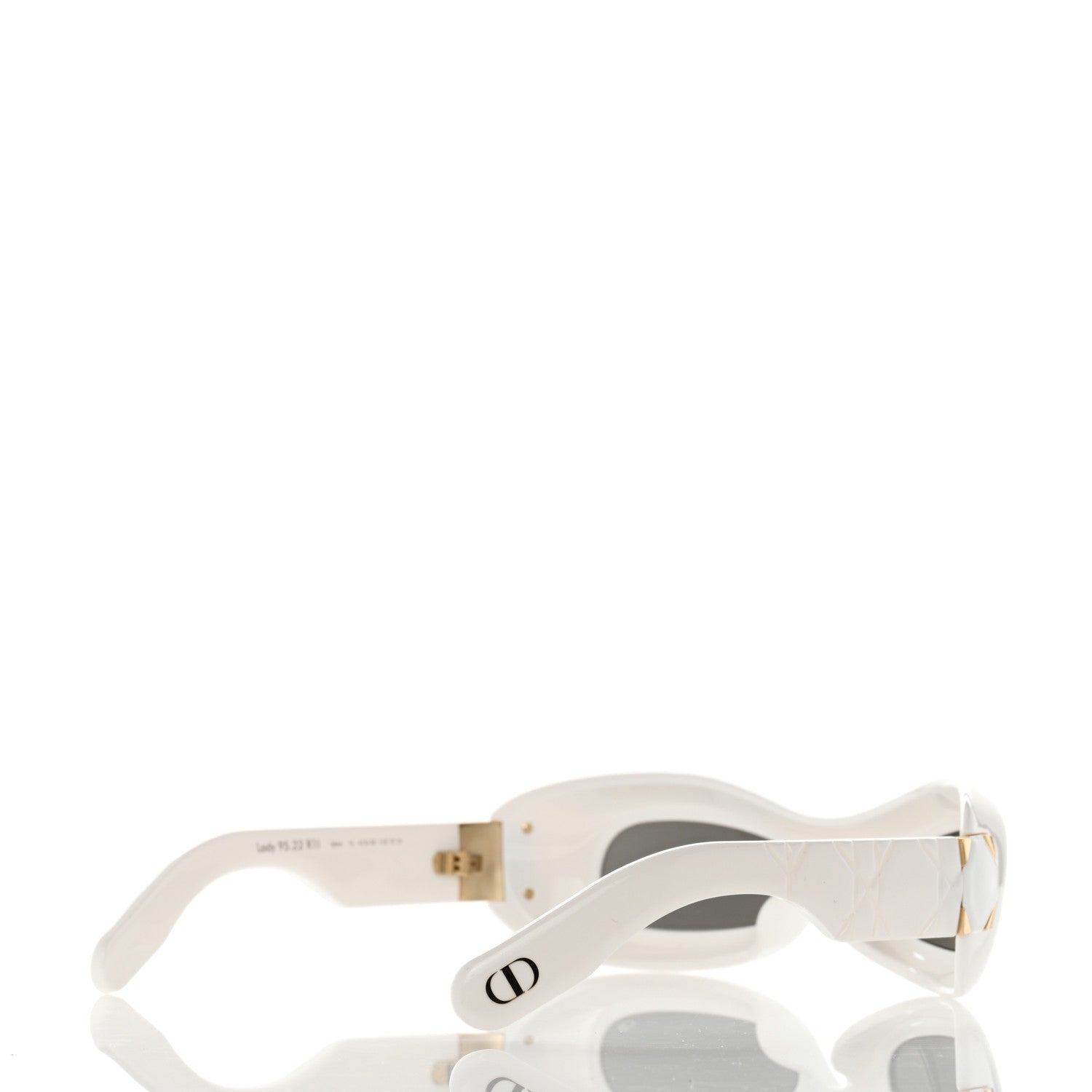 Christian Dior Lady 95.22 Round Sunglasses White 4 of 8