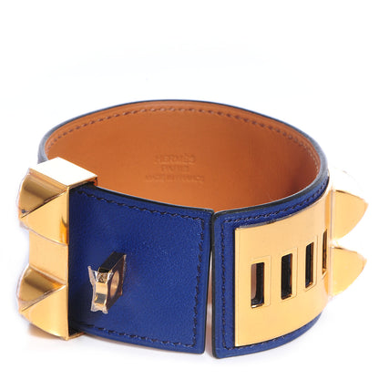 Hermes Swift Collier de Chien CDC Small Bracelet Bleu Saphir 3 of 8