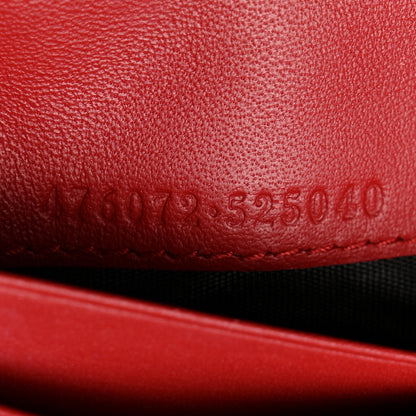 Gucci Calfskin Queen Margaret Card Case Wallet Blue Agata Hibiscus Red Mystic White 7 of 7