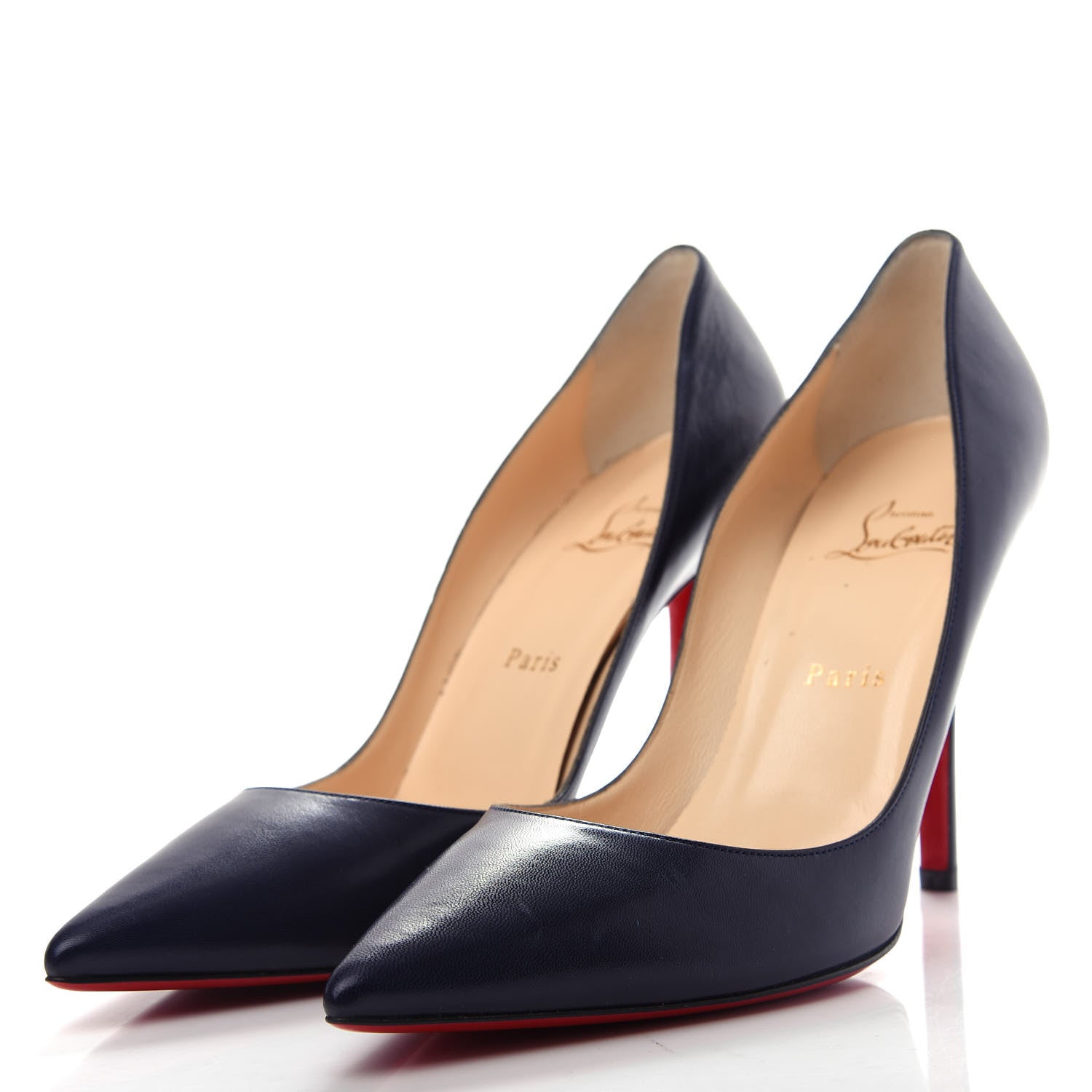 Christian Louboutin Kid Apostrophy 100 Pumps 40.5 Eclipse 2 of 10