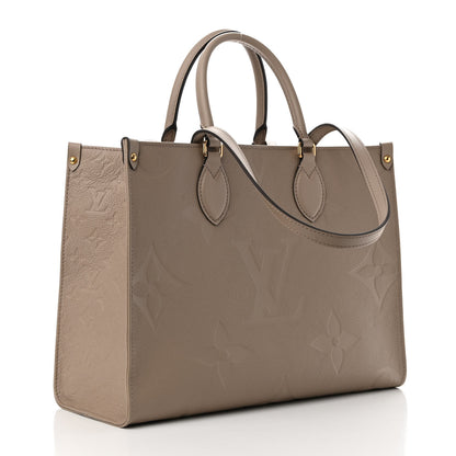 Louis Vuitton Empreinte Monogram Giant Onthego MM Tourterelle 3 of 10