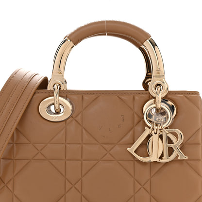 Christian Dior Calfskin Cannage Small The Lady 95.22 Beige 8 of 11