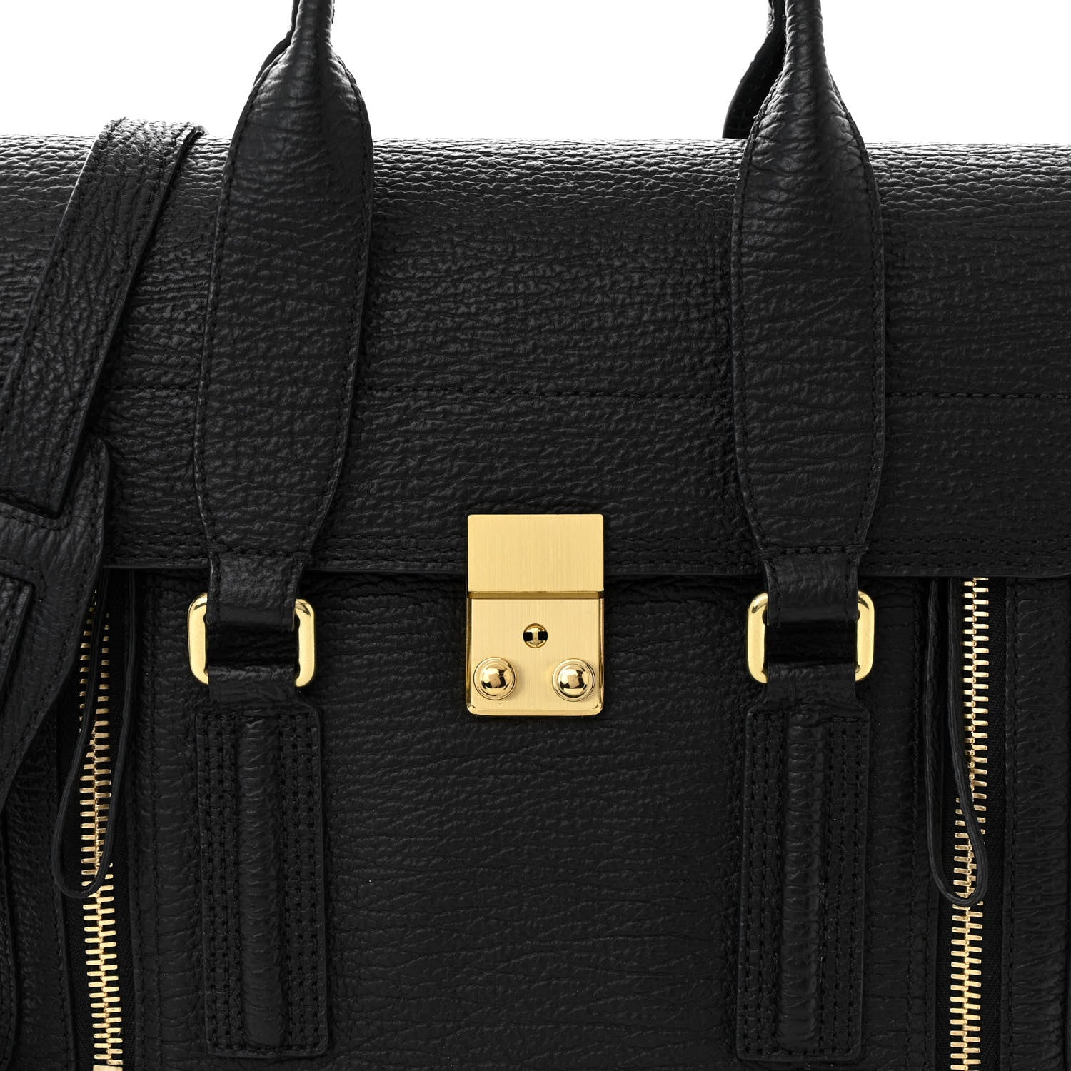 3.1 Phillip Lim Textured Calfskin Medium Pashli Satchel Black 8 of 12