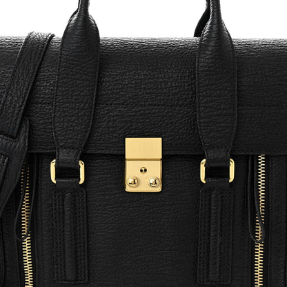 3.1 Phillip Lim Textured Calfskin Medium Pashli Satchel Black 8 of 12