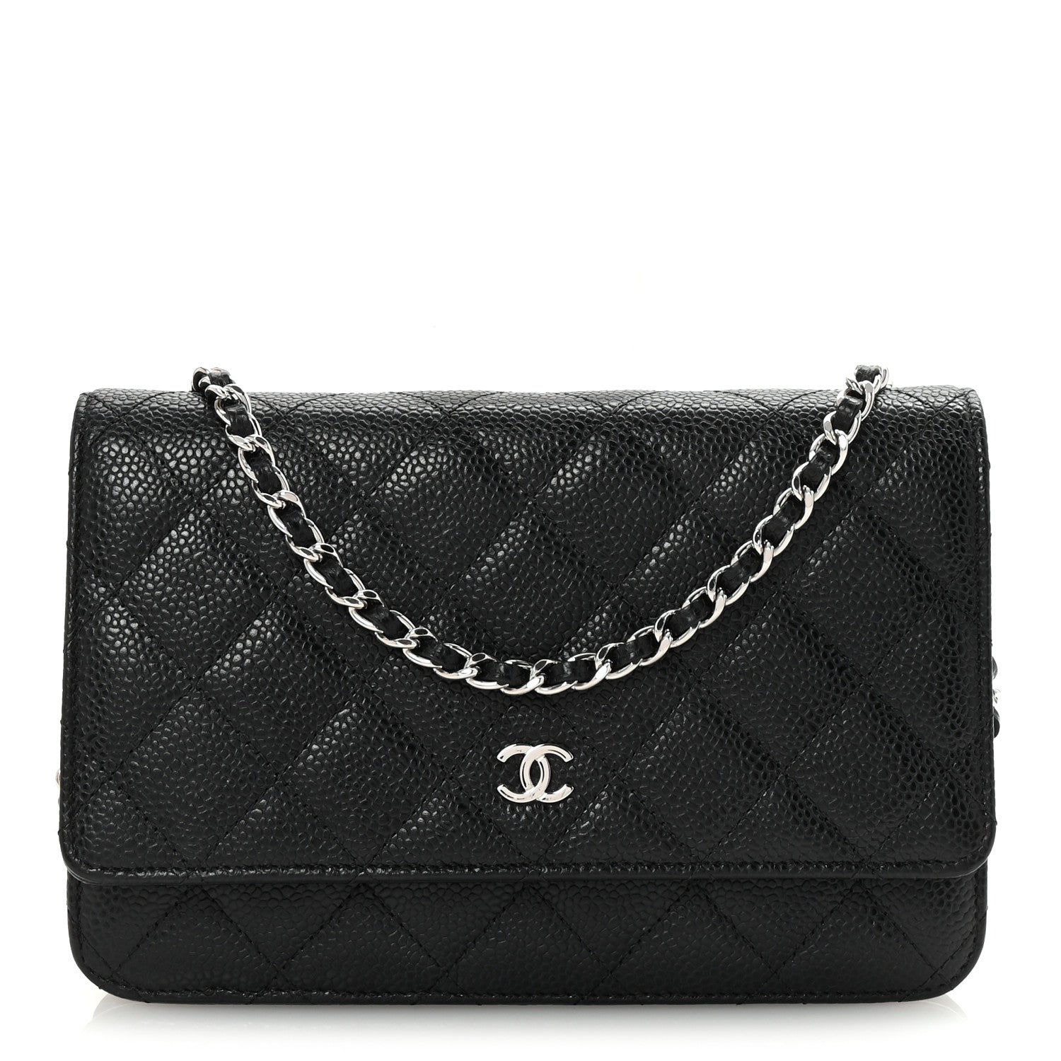 Chanel Caviar Quilted Wallet On Chain WOC Black 1 of 11
