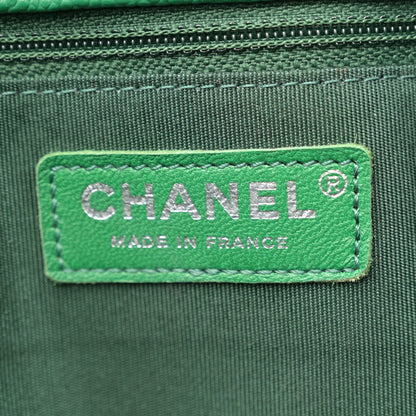 Chanel Caviar Quilted Large Classic Shopping Tote Green 6 of 10