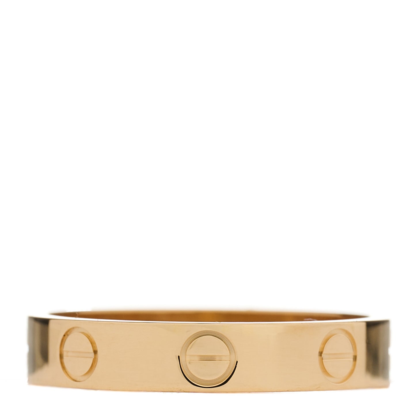 18K Yellow Gold 3.5mm LOVE Wedding Band Ring 54 6.75