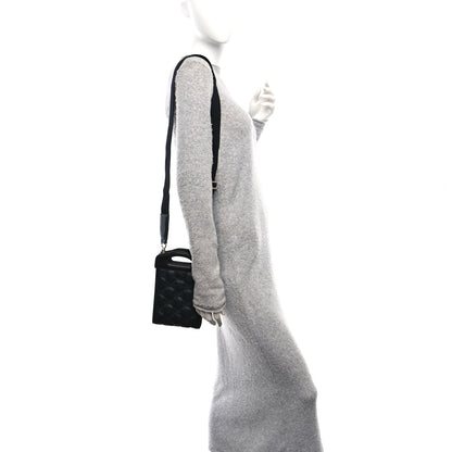 Gucci Nylon Calfskin Enamel GG Matelasse Mini Top Slip Handle Crossbody Bag Black 2 of 10