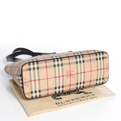 Burberry Haymarket Check Medium Tote Chocolate 5 of 11
