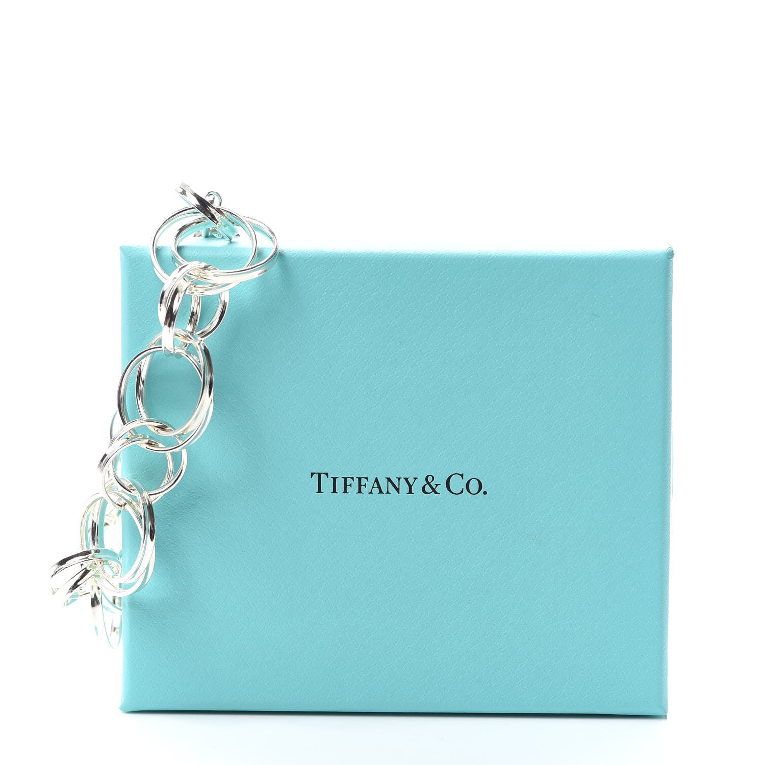 Tiffany Sterling Silver 1837 Interlocking Circles Bracelet 7 of 7