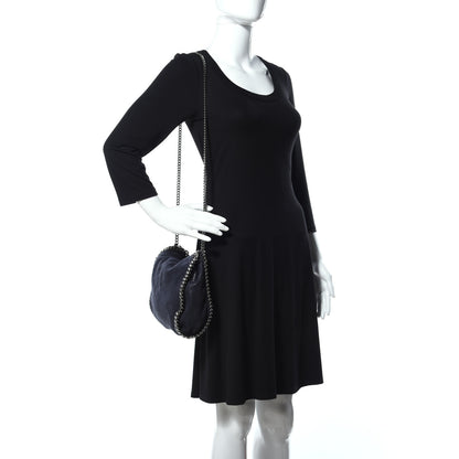 Stella McCartney Shaggy Deer Mini Falabella Fold Over Tote Navy 2 of 10