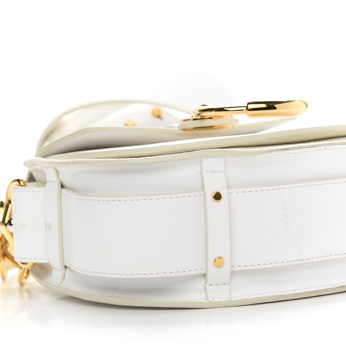 Calfskin Small Tess Bag Brilliant White