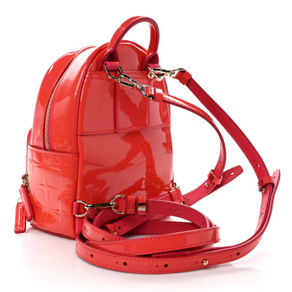 MCM Diamond Patent Stark Bebe Boo Backpack Teaberry 3 of 8