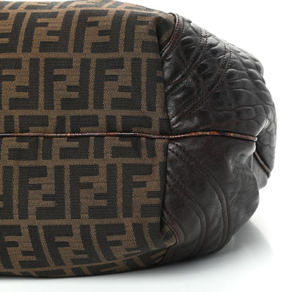 Fendi Zucca Nappa Nuvolata Vitello Tortuga Spy Tobacco Moro 6 of 9
