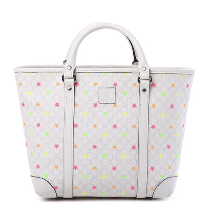 Gucci GG Supreme Monogram Stars Childrens Tote White 1 of 13