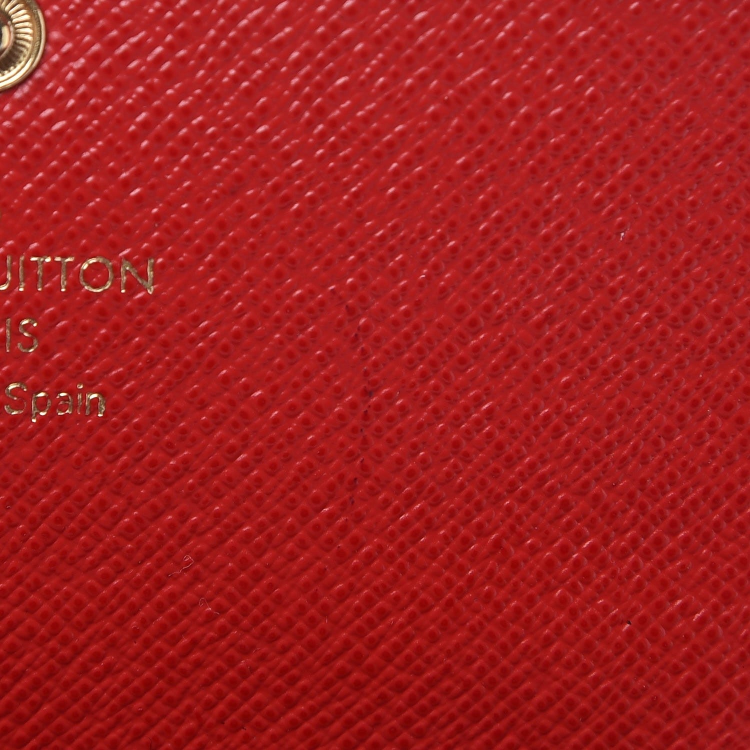 Louis Vuitton Damier Ebene Emilie Wallet Red 8 of 13