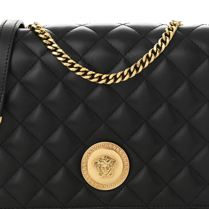 Versace Nappa Quilted La Medusa Chain Crossbody Black 7 of 9