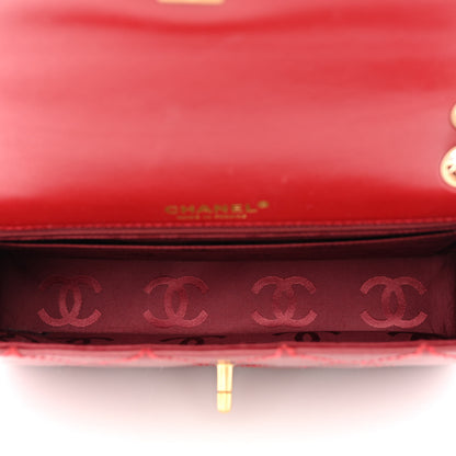 Chanel Calfskin Quilted Medium Wild Stitch Flap Burgundy 5 of 12