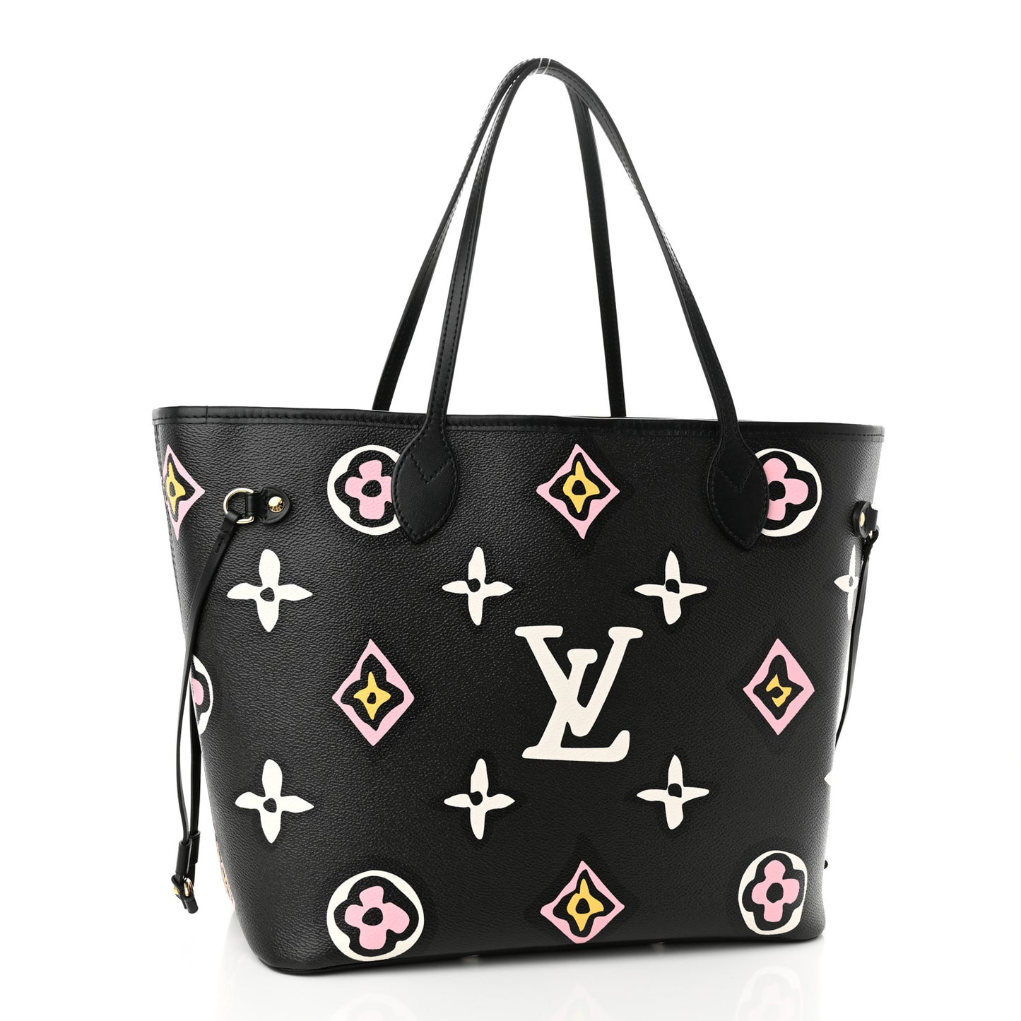 Monogram Giant Wild at Heart Neverfull MM Black