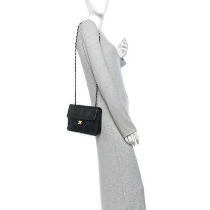 Chanel Lambskin Quilted Small Single Flap Bag Black 2 of 10