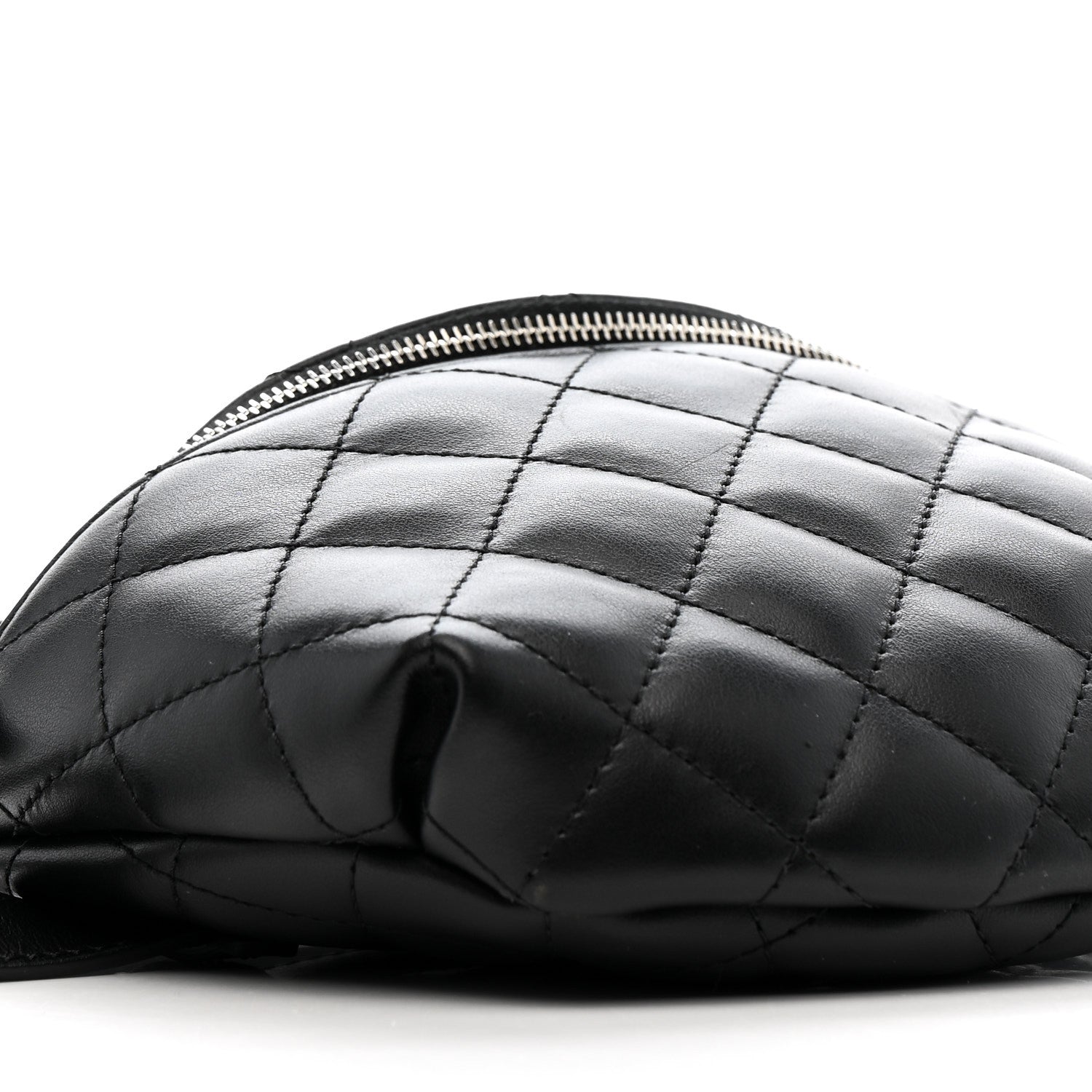 Chanel Lambskin Quilted Waist Belt Bag Black 9 of 13