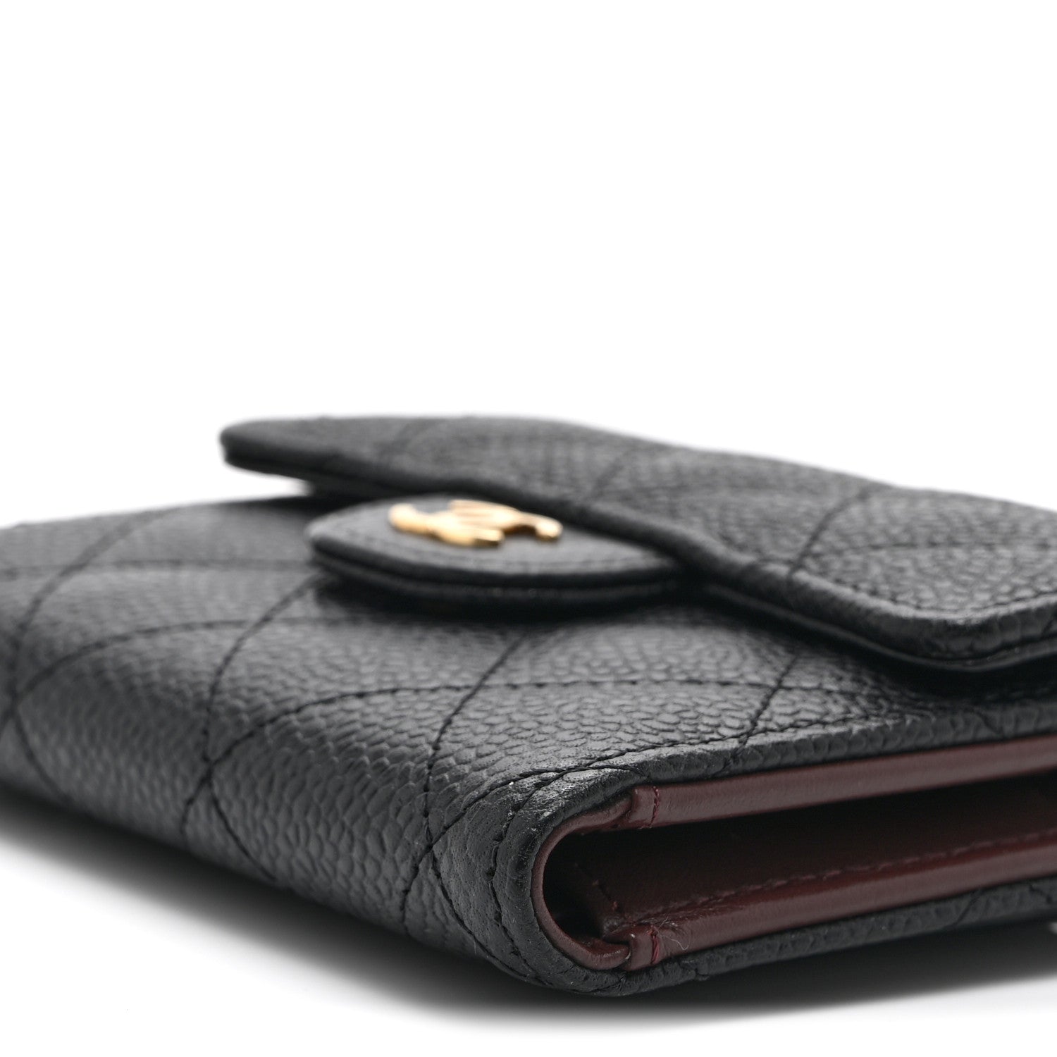 Chanel Caviar Quilted Compact Flap Wallet Black 11 of 11